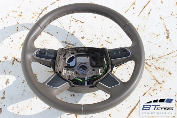 AUDI Q5 LIFT FL KIEROWNICA BIEGI 4L0419091AD SF1 4L0 419 091 AD 8R SF1 - beżowy truflowy 8R0419091BC 4L0419091AD 8R0419091BC