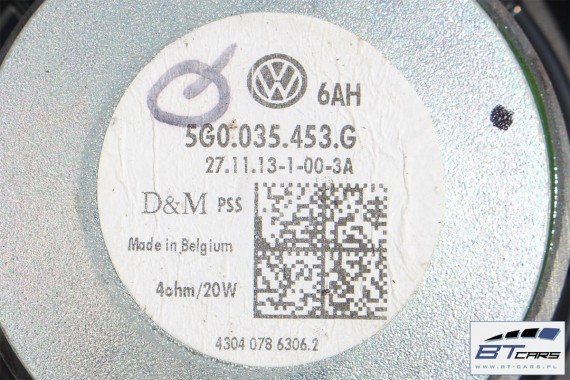 VW GOLF 7 , SPORTSVAN GŁOŚNIK GŁOŚNIKI 5G0035453 / G 5G0035411D 5G0035412B 5G0 035 453 / G 5G0 035 411 D / 412 / 412 B komplet