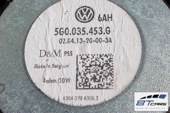 VW GOLF 7 , SPORTSVAN GŁOŚNIK GŁOŚNIKI 5G0035453 / G 5G0035411D 5G0035412B 5G0 035 453 / G 5G0 035 411 D / 412 / 412 B komplet