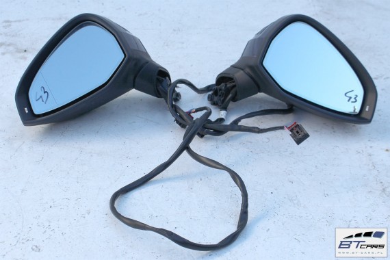 AUDI A4 8W LUSTERKO DRZWI LEWE LX5Q 10 pin ELEKTRYCZNIE SKŁADANE 2015- kierowcy fotochrom 10pin niebieski B9 FOTO 8W1857409