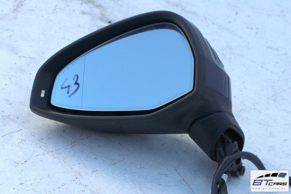 AUDI A4 8W LUSTERKO DRZWI LEWE LX5Q 10 pin ELEKTRYCZNIE SKŁADANE 2015- kierowcy fotochrom 10pin niebieski B9 FOTO 8W1857409