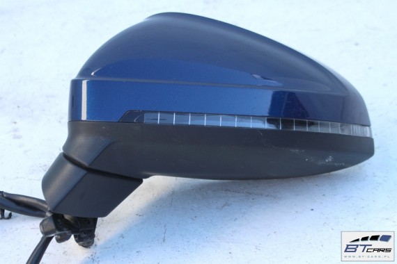 AUDI A4 8W LUSTERKO DRZWI LEWE LX5Q 10 pin ELEKTRYCZNIE SKŁADANE 2015- kierowcy fotochrom 10pin niebieski B9 FOTO 8W1857409