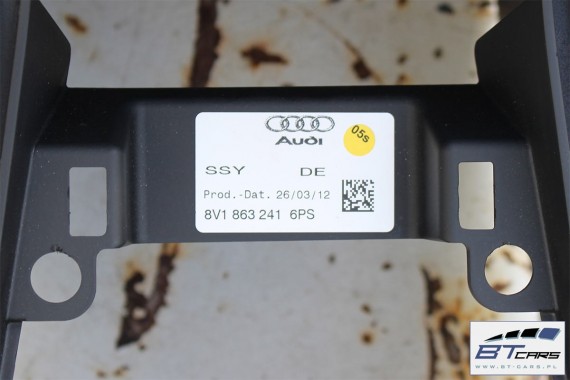 AUDI A3 TUNEL + PODŁOKIETNIK SKÓRA 6PS - czarny 8V1863241 8V0864283 8V1 863 241 komplet z podłokietnikiem 8V1863241J 8V1863241