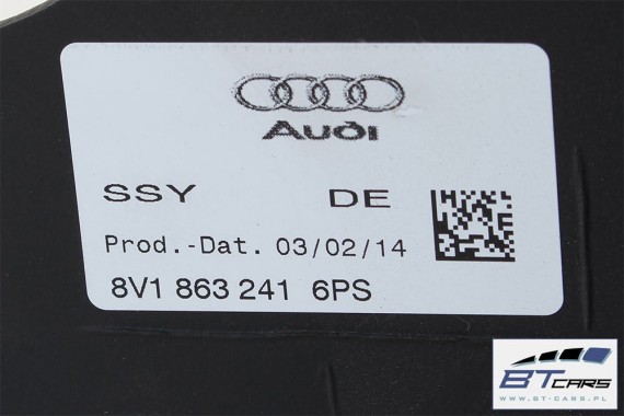 AUDI A3 TUNEL + PODŁOKIETNIK SKÓRA 6PS - czarny 8V1863241 8V0864283 8V1 863 241 komplet z podłokietnikiem 8V1863241J 8V1863241