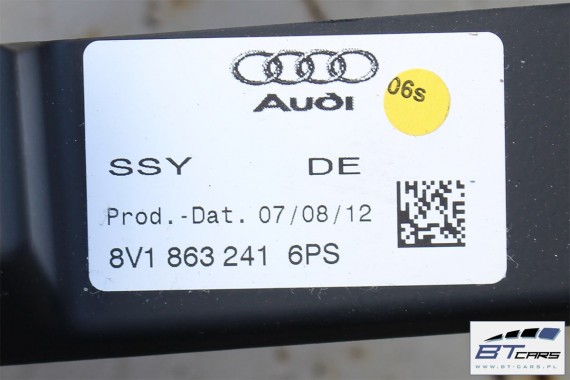 AUDI A3 TUNEL + PODŁOKIETNIK SKÓRA 6PS - czarny 8V1863241 8V0864283 8V1 863 241 komplet z podłokietnikiem 8V1863241J 8V1863241