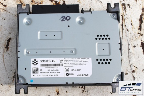 VW GOLF 7 SPORTSVAN GŁOŚNIKI + WZMACNIACZ DYNAUDIO 5G0035456 5G0 035 456 głośnik nagłośnienie