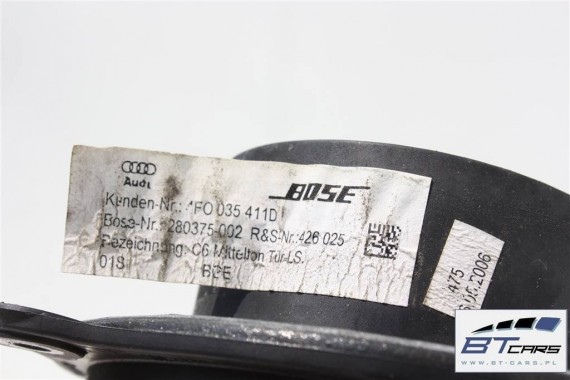 AUDI A6 SEDAN GŁOŚNIKI ZESTAW BOSE 4F 4F0035415A 4F0035399A 4F0035412B 4F0035411B 4F0035411D 4F0035381C 4F5035361 4F0035382C