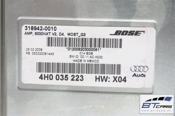 AUDI A6 A7 A8 WZMACNIACZ BOSE 4H0035223 4H0 035 223 4G 4H 4H0035223 4H0035223 4H0035223 4H0035223 4H0035223 4H0035223 4H0035223