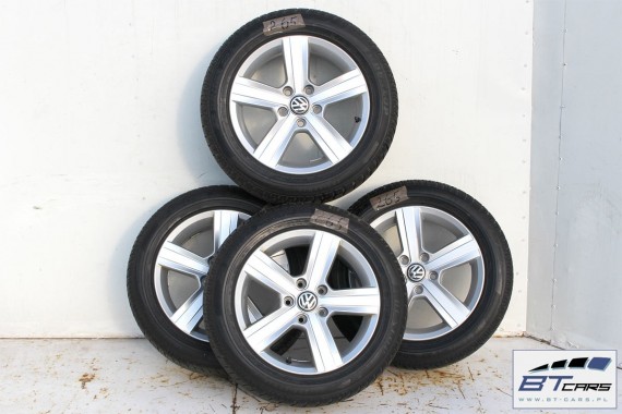 VW GOLF 7 SPORTSVAN FELGI 16 OPONY ZIMA KOŁA felga 5G0601025A 6,5J*16H2 ET46 opona Dunlop SP Winter Sport 3D 205/55 94H zimowe