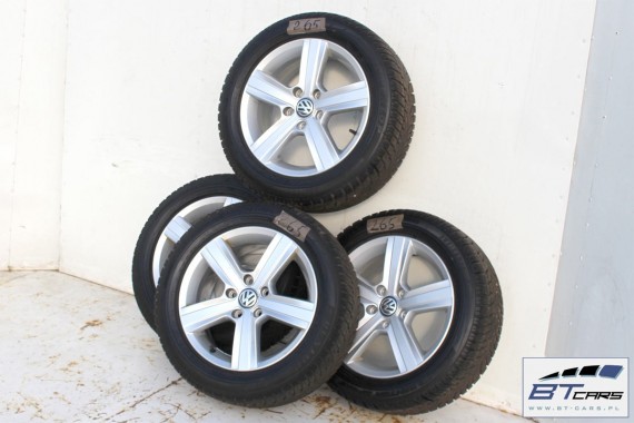 VW GOLF 7 SPORTSVAN FELGI 16 OPONY ZIMA KOŁA felga 5G0601025A 6,5J*16H2 ET46 opona Dunlop SP Winter Sport 3D 205/55 94H zimowe