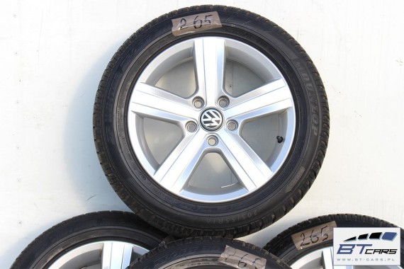 VW GOLF 7 SPORTSVAN FELGI 16 OPONY ZIMA KOŁA felga 5G0601025A 6,5J*16H2 ET46 opona Dunlop SP Winter Sport 3D 205/55 94H zimowe