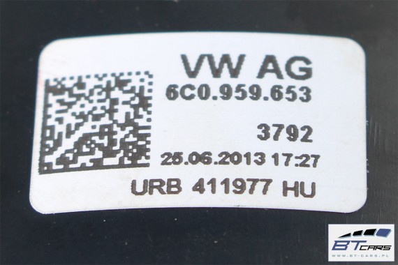 VW POLO SKODA SEAT TAŚMA KIEROWNICY AIR BAG 6C0959653 6C0 959 653 Z MULTIFUNKCJĄ POD KIEROWNICE TEMPOMAT