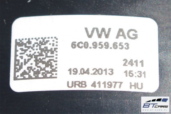 VW POLO SKODA SEAT TAŚMA KIEROWNICY AIR BAG 6C0959653 6C0 959 653 Z MULTIFUNKCJĄ POD KIEROWNICE TEMPOMAT