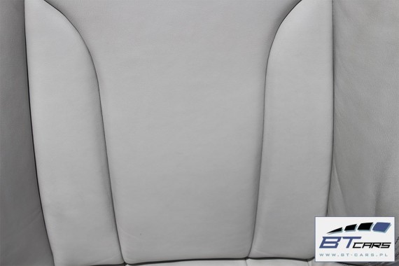 AUDI Q5 FOTELE KOMPLET FOTELI siedzeń siedzenia fotel tapicerka 8R skóra jasno-szara białe sportowe