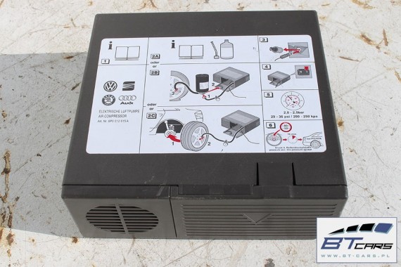 AUDI VW SEAT SKODA POMPKA DO KÓŁ OPON 8P0012615A kompresor sprężarka powietrza 8P0 012 615 A 8P0012615A 2.0-2.5 BAR 8P0012615A