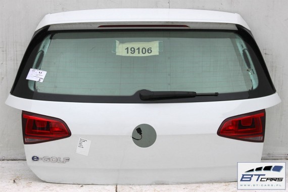 VW E-GOLF VII 7 TYŁ ZDERZAK tylny + KLAPA BAGAŻNIKA + LAMPY lampa Kolor: LC9A - biały (pure white) 5G