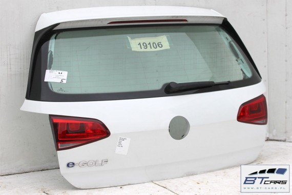 VW E-GOLF VII 7 TYŁ ZDERZAK tylny + KLAPA BAGAŻNIKA + LAMPY lampa Kolor: LC9A - biały (pure white) 5G