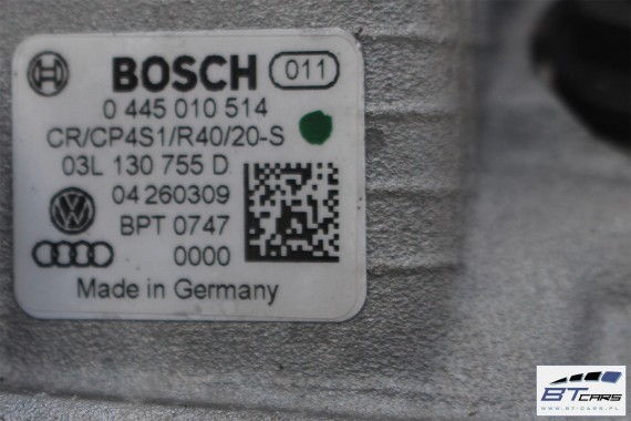 VW AUDI SEAT SKODA POMPA PALIWA 03L130755D 03L130755L 03L130755AA wysokiego ciśnienia 2.0 TDi 03L 130 755 D 03L130755 03L130755D