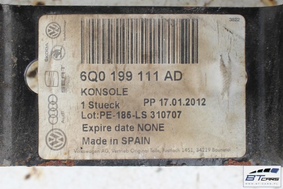 VW AUDI SEAT SKODA ŁAPA SILNIKA 6Q0199111AD 6Q0 199 111 AD 6Q0199111AD podpora 6Q0199111AD 6Q0199111AD 6Q0199111AD 6Q0199111AD