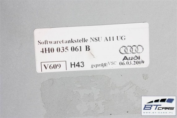 AUDI A8 TUNER RADIOWY RADIA RADIO UNIT 4H0035061B 4E0035061B 4E0035061C 4E0035061G 4H 4H0035061B 4E0035061B 4E0035061C 4E0035061