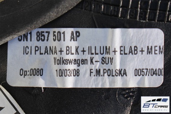 VW TIGUAN LUSTERKO DRZWI LEWE 9pin LA3T zewnętrzne pinów kabli przewodów EL. SKŁ. 9 pin 5N