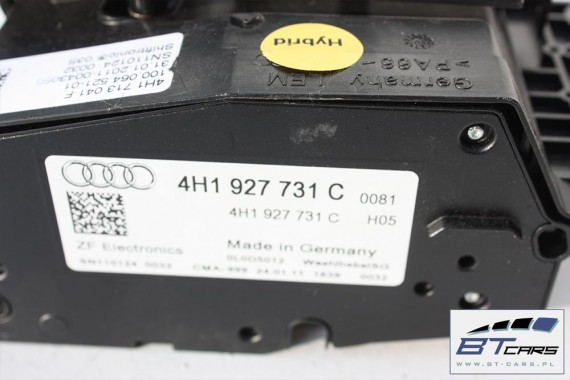 AUDI A8 WYBIERAK 4H1927731C AUTOMATYCZNEJ SKRZYNI BIEGOW 4H1713041F lewarek dźwignia 4H1713041F 4H1927731 4H1927731A 4H1927731C