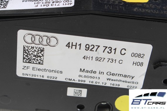 AUDI A8 WYBIERAK 4H1927731C AUTOMATYCZNEJ SKRZYNI BIEGOW 4H1713041F lewarek dźwignia 4H1713041F 4H1927731 4H1927731A 4H1927731C