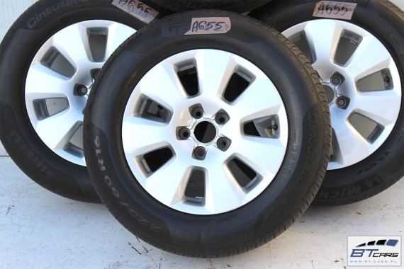 AUDI A4 A6 FELGI 16 cali OPONY LATO KOŁA felga 4G0601025 7,5J*16H2 ET37 opona Michelin Primacy LC 225/60/16 98W  8K, 4G c7
