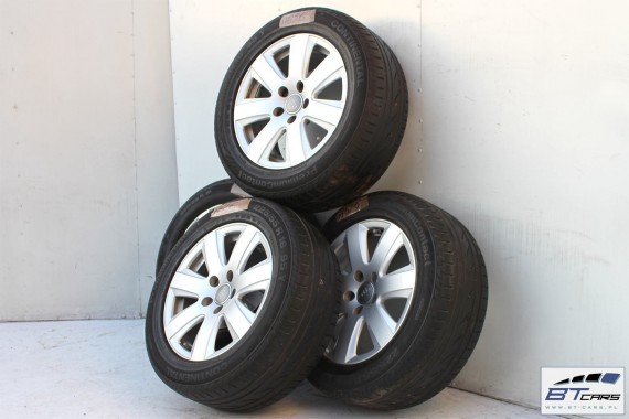 AUDI A4 A6 FELGI 16 OPONY LATO KOŁA felga 4F0601025P 7,5J*16H2 ET45 opona Continental PremiumContact 225/55/16 95Y 8E, 8K, 4F