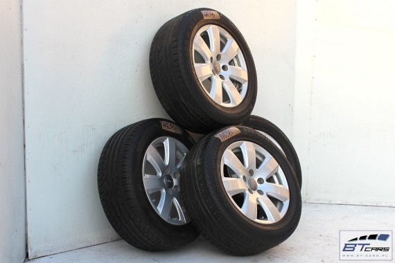 AUDI A4 A6 FELGI 16 OPONY LATO KOŁA felga 4F0601025P 7,5J*16H2 ET45 opona Continental PremiumContact 225/55/16 95Y 8E, 8K, 4F