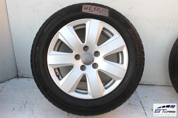 AUDI A4 A6 FELGI 16 OPONY LATO KOŁA felga 4F0601025P 7,5J*16H2 ET45 opona Continental PremiumContact 225/55/16 95Y 8E, 8K, 4F