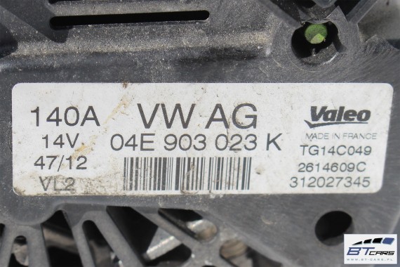 VW AUDI SEAT SKODA ALTERNATOR 140A 04E903023K 04E 903 023 K 04C903023K 04E903015B 04C903023M 04C903023MX 04C903023KX BENZYNA