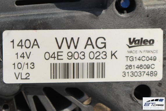 VW AUDI SEAT SKODA ALTERNATOR 140A 04E903023K 04E 903 023 K 04C903023K 04E903015B 04C903023M 04C903023MX 04C903023KX BENZYNA