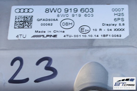 AUDI A4 MONITOR EKRAN MMI 5,8'' 8W0919603 8W0 919 603 WYŚWIETLACZ 8W 2015- 8W0919603 8W0919603 8W0919603 8W0919603 8W0919603