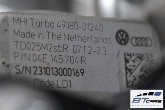 VW AUDI SEAT SKODA TURBINA TURBOSPRĘŻARKA 04E145704R 04E 145 704 R 04E145704F 04E145713N 04E145721R 04E145721E 04E145721 1.4 TSi