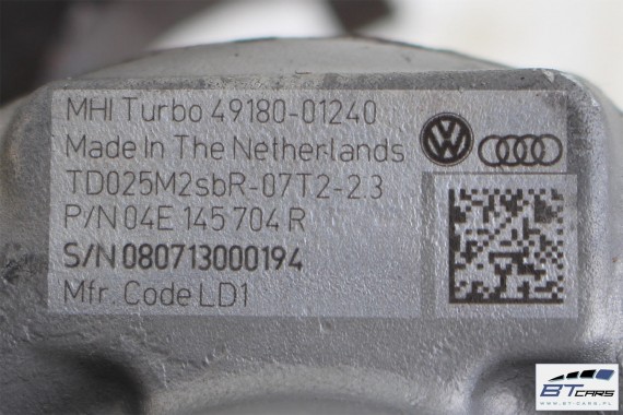 VW AUDI SEAT SKODA TURBINA TURBOSPRĘŻARKA 04E145704R 04E 145 704 R 04E145704F 04E145713N 04E145721R 04E145721E 04E145721 1.4 TSi