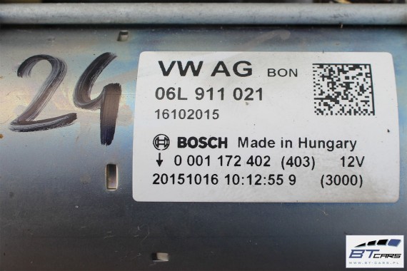 AUDI A4 A5 Q5 ROZRUSZNIK 06L911021 06L 911 021 06L911021X 06L 911 021 X BOSCH 8W 8W6 80A