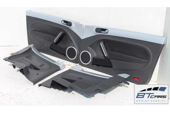 VW THE BEETLE BOCZKI DRZWIOWE BOCZEK TAPICERKA 5C 5C5867043 5C5867044 5C1867011 5C1867012 czarne czarne srebrne 5C5 867 043