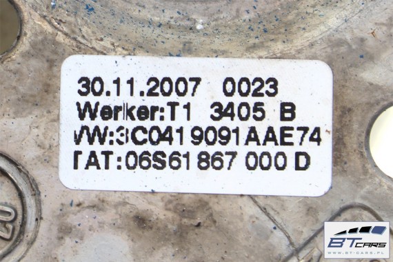 VW GOLF 5 PLUS CADDY EOS KIEROWNICA 3C0419091AA E74 czarny 3C0419091S 3C0419091AA 3C0419091AM 3C0419091AA 3C0419091M 3C0419091N