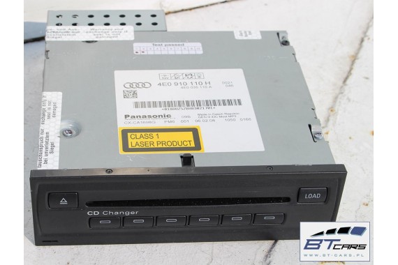 AUDI A4 A5 A6 A8 Q5 Q7 ZMIENIARKA CD 4E0910110H 4E0035110A 4E0057110H MP3 4E0910110B 4E0910110A 4E0910110C 4E0910110H 4E0035110