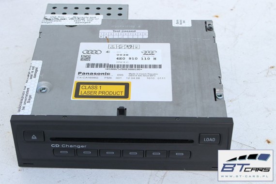 AUDI A4 A5 A6 A8 Q5 Q7 ZMIENIARKA CD 4E0910110H 4E0035110A 4E0057110H MP3 4E0910110B 4E0910110A 4E0910110C 4E0910110H 4E0035110