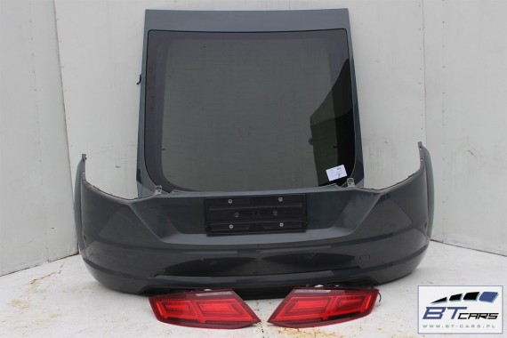AUDI TT 8S TYŁ ZDERZAK tylny + KLAPA BAGAŻNIKA + LAMPY lampa Kolor: LX7M - szary (nano grey ) 2015- 8S0945095A 8S0945096A