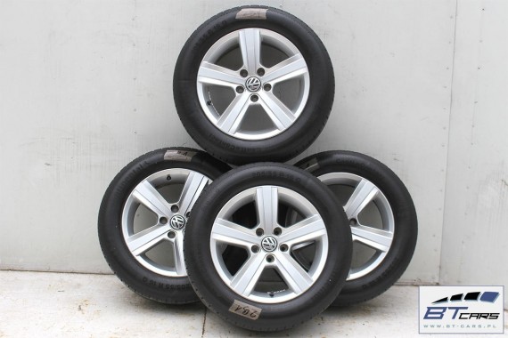 VW GOLF 7 VII , SPORTSVAN FELGI 16 OPONY LETNIE KOŁA felga 5G0601025P 6,5J*16H2 ET46 opona Continental Conti.eContact 205/55/16