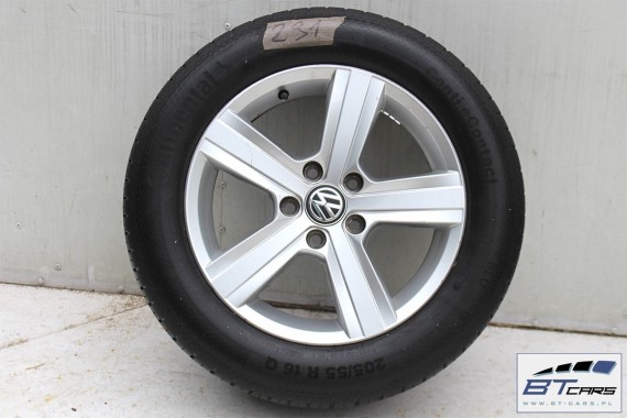 VW GOLF 7 VII 7 SPORTSVAN FELGI 16 OPONY LETNIE KOŁA felga 5G0601025P 6,5J*16H2 ET46 opona Continental Conti.eContact 205/55/16