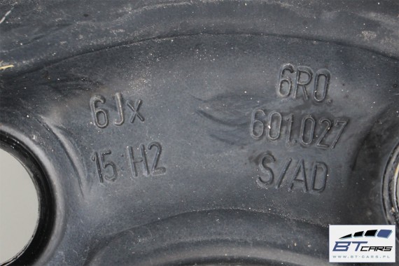 VW POLO AUDI A1 FELGI STALOWE 15 OPONY LATO KOŁA felga 6R0601027S/AD 6J*15H2 ET38 opona Goodyear DuraGrip 185/60/15 84H 6R 6C 8X