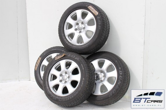 AUDI Q7 FELGI 18 4L0601025E OPONY ZIMOWE KOŁA felga 7.5J*18H2 ET53 opona ZIMA DUNLOP GRANDTREK WT M2 235/60/18 107H 4L