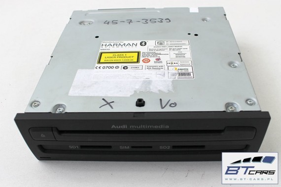 AUDI A8 CZYTNIK MMI 4H0035746D 3G+ KARTY SD SIM MID HIGH 4H0 035 746 D MULTIMEDIA STEROWNIK ELEKTRONIKI UKŁADÓW INFORMACYJNYCH
