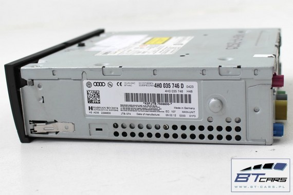 AUDI A8 CZYTNIK MMI 4H0035746D 3G+ KARTY SD SIM MID HIGH 4H0 035 746 D MULTIMEDIA STEROWNIK ELEKTRONIKI UKŁADÓW INFORMACYJNYCH