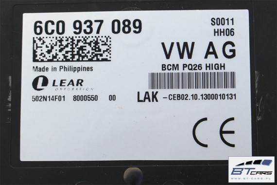 VW POLO SKODA SEAT STEROWNIK BORDNETZ 6C0937089 moduł BCM 6C0937089A 6C0937089B 6C0937089C 6C0937089D 6C0 937 089 6C0937089