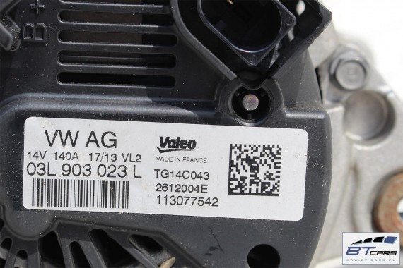 VW AUDI SEAT SKODA ALTERNATOR 140A 03L903023L 03L 903 023 L LX 03L903023LX VALEO TG14C043 03L903023LX